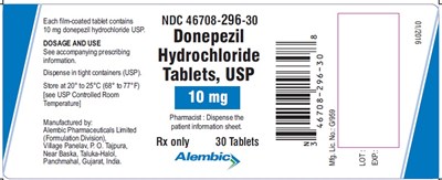 10 mg 30's bottle pack - donepezil 10mg