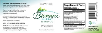 85477-710-30bionaraultra60 Billion Cfu30 Capsules (Bionara Ultra 01)