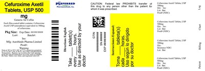 Cefuroxime Axetil Tablets Usp 500mg (Cefuroxime Fig2)