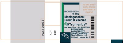 PRINCIPAL DISPLAY PANEL - 0.5 mL Syringe Label - trumenba 02