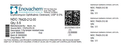 Principal Display Panel Text For Container Label (Ery00 0007 02)