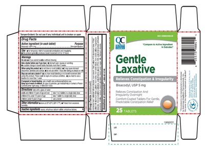 Qc(cdma) Gentle Laxative Bisacodyl Usp 5mg (Bisacodyl 5 mg Orange Tablet 1)