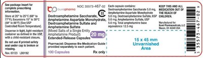 20 - dextroamphetmaine saccharate amphetamine asparate  5