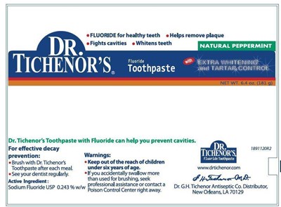 Label - DrTichenorTootpasteTubeLabel