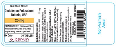 diclofenac-02.jpg PRINCIPAL DISPLAY PANEL - 25 mg Tablet Bottle Label - diclofenac 02
