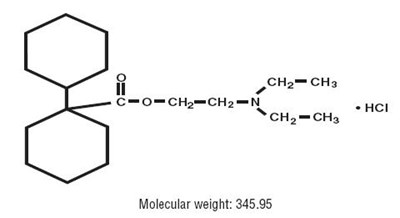 dicyclomine-hcl-molec-struc - dicyclomine hydrochloride tablets usp dicyclomine  1