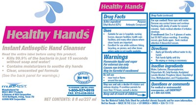healthyhands-01.jpg Principal Display Panel - 237 ml Bottle Label - healthyhands 01
