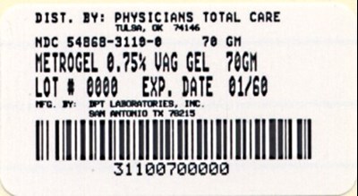 3110.jpg image of package label - 3110