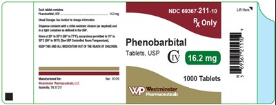 phenobarbital-02.jpg Principal Display Panel - 16.2 mg Tablet Bottle Label - phenobarbital 02