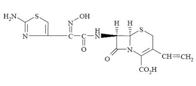 Chemical Structure for cefdinir - image 1