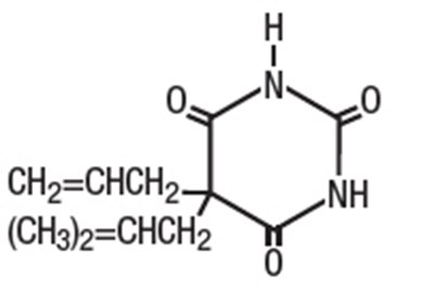 Chemical Structure - butalbital 01