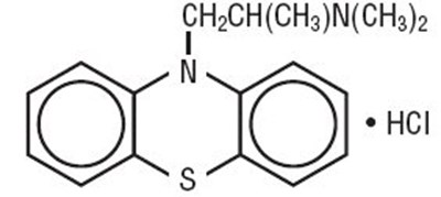Promethazine Hydrochloride Structural Formula (Image 01)