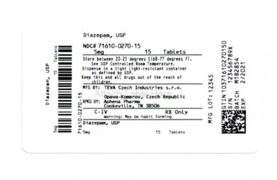 Bottle Label 5 mg (71610 0270 15)