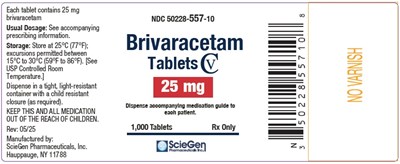 Principal Display Panel (25 mg 1000 tablets)
