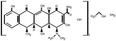 Doxycycline-hyclate-molecular-structure (Doxycycline 20mg Tab Lannett 1)