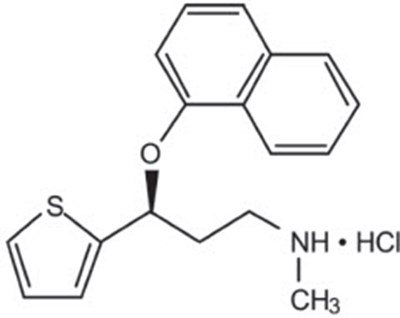 Chemical Structure - duloxetine 01