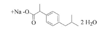 Ibuprofen Structural Formula (Combogesic Iv Injection 2)