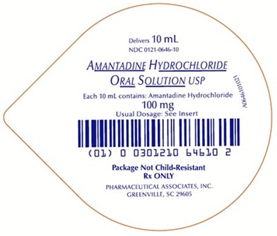 amantadine-02.jpg PRINCIPAL DISPLAY PANEL - 100 mg Cup Label - amantadine 02