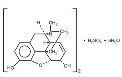 Chemical Structure - morphine 01