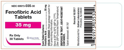 fenofibric acid 35 mg tablet - fenofibric acid 035