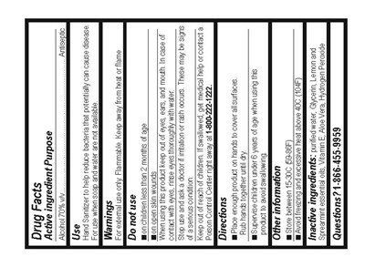 Back (Acn Premium Lemon Mint Usa Double Peel Label Page 2)