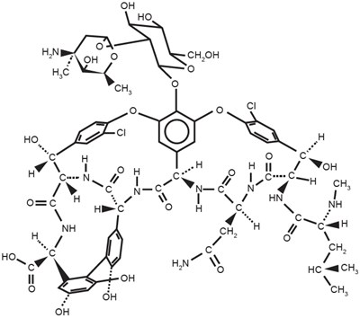 Chemical Structure - vancomycin 01