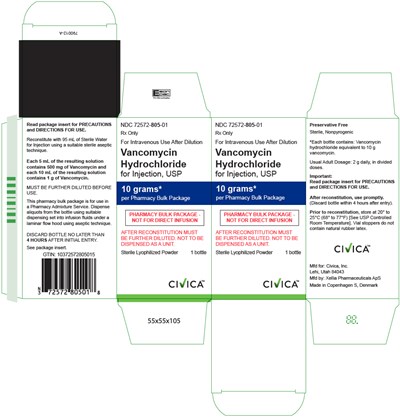 Principal Display Panel - 10 gram Bottle Carton - vancomycin 03