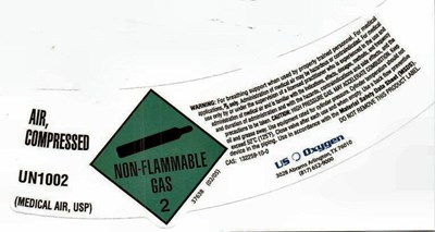 Us Oxygen Hp Air Sl Label (Us Oxygen Hp Air Sl)