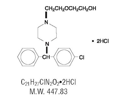 Hydroxyzine Chemical Structure (Hydroxyzine Str)