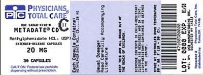 Principal Display Panel - 20 mg Capsule Label - 4718