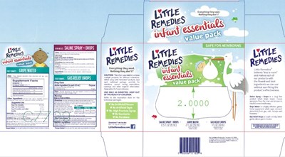 Principal Display Panellittle Remedies®infant Essentials Kitgas Dropssimethicone /antigas1 Fl Oz (30 mL)syringe Includedsaline Spray + Drops 0.5 Fl Oz (15 mL)gripe Water Ginger / Fennel Supplement2 Fl Oz (59 mL)syringe Included (Little Remedies Infant Essentials Kit 01)
