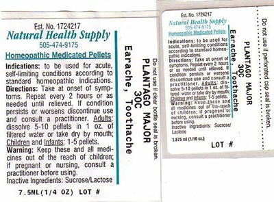 NHS_earache_toothache.jpg EARACHE TOOTHACHE LABEL - NHS earache toothache