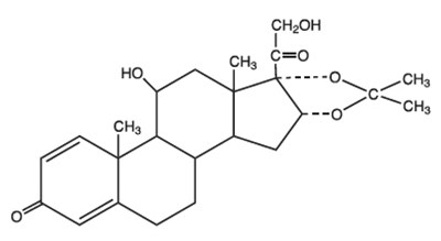 Chemical Structure - desonide 01