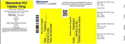 Memantine HCl Tablets 10mg (Memantine 10mg)