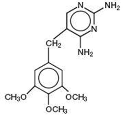 Trimethoprim Chemical Structure - sulfatrime str2