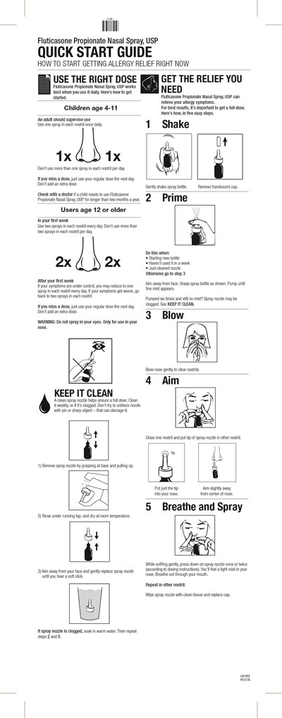 Insert Back (452   Allergy Relief Nasal Spray 3)