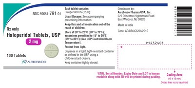 haloperidol-fig3.jpg PACKAGE LABEL.PRINCIPAL DISPLAY PANEL - 2 mg (100 Tablets Bottle) - haloperidol fig3