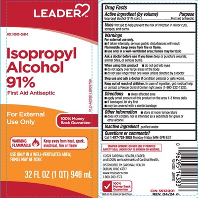 Isopropyl Alcohol (91% Conc.) (Isopropyl Alcohol 91 Percent 32 Oz 1)
