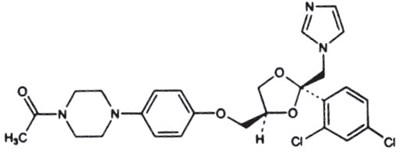 ketoconazole-01.jpg Chemical Structure - ketoconazole 01