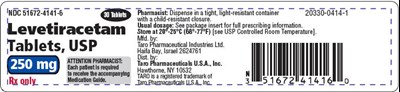 levetiracetam-08.jpg PRINCIPAL DISPLAY PANEL - 250 mg Tablet Bottle Label - levetiracetam 08