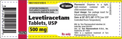 PRINCIPAL DISPLAY PANEL - 500 mg Tablet Bottle Label - levetiracetam 09