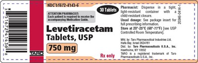 levetiracetam-10.jpg PRINCIPAL DISPLAY PANEL - 750 mg Tablet Bottle Label - levetiracetam 10