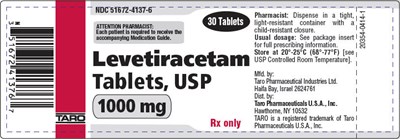 levetiracetam-11.jpg PRINCIPAL DISPLAY PANEL - 1000 mg Tablet Bottle Label - levetiracetam 11