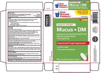 guifdextro-fig1.jpg PACKAGE LABEL-PRINCIPAL DISPLAY PANEL - 1200 mg/60 mg (14 Tablet Carton Label) - guifdextro fig1