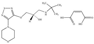 Timolol Maleate Chemical Structure (Image 2)