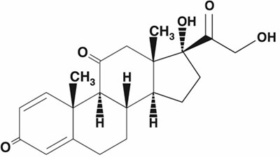 Chemical Structure - prednisone str