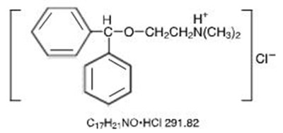 Diphenhydramine Chemical Structure (Diphenhydramine 01)