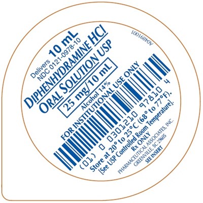 10 mL Unit Dose Cup Label (Diphenhydramine 03)