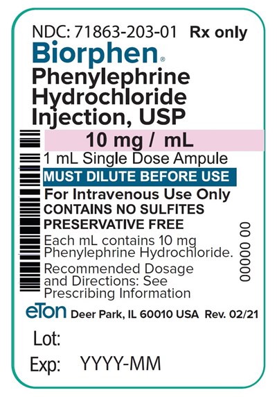 Biorphen 1ml Container Label