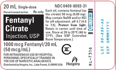 Principal Display Panel (20 mL Ampule Label)